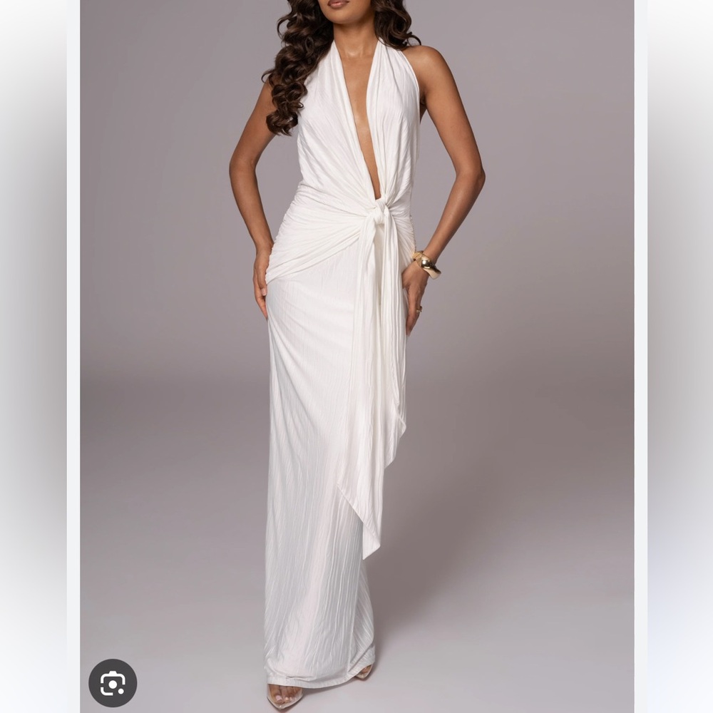 UNDER THE MOONLIGHT DRAPE DRESS 🤍